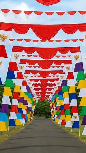 bendera umbul umbul layur #bendera #dekorasikemerdekaan #umbulumbul