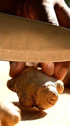 Ginger cutting 🫚🔪| #cuttingskills #asmr #youtube #shorts #gingercutting #satisfying #trending #aiart