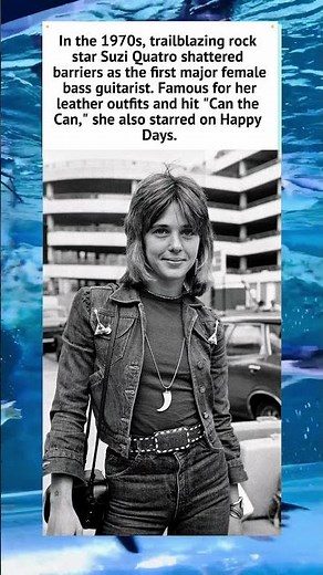 Suzi Quatro: The First Female Rock Bassist #SuziQuatro #70sRock #WomenInRock
