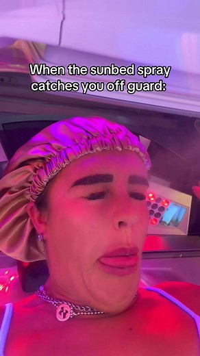 Unexpected Sunbed Spray Experience: A Tan Gone Wrong