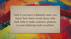 How to Preserve Wood Slices with Bark?