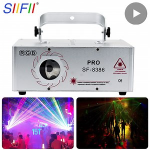 [Hot Item] Nightclub Party Stage Lighting Projector Full Color 3D Animation Mini RGB DJ Disco Laser
