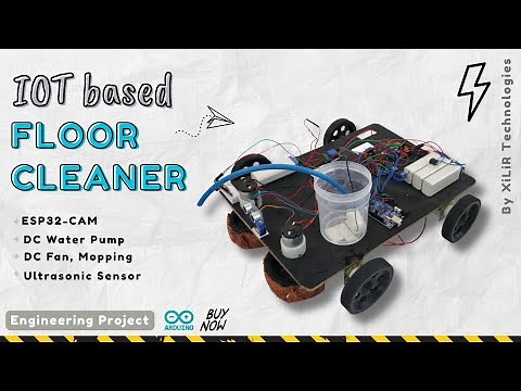 IoT-Based Autonomous Floor Cleaner Robot with Mopping, Drying, and Camera Surveillance