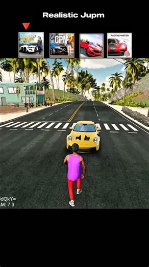 Which Game has Realistic Jump 😱☠️ #shorts #carparkingmultiplayer #cpm