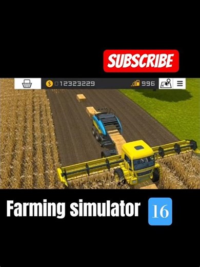 Fs 16 Harvesting With TRUCK #fs16 #shorts #short #viralshorts #trendingshorts #gamingshorts #viral