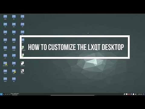 How To Customize The LXQt Desktop