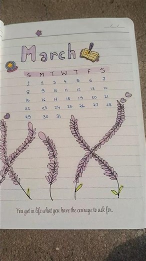 March bullet journal preset #shorts #diy bullet journal | BUJO diy