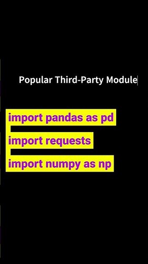 🔥 Built-in vs Third-Party Modules in Python | Most Asked Python Interview Question 🚀