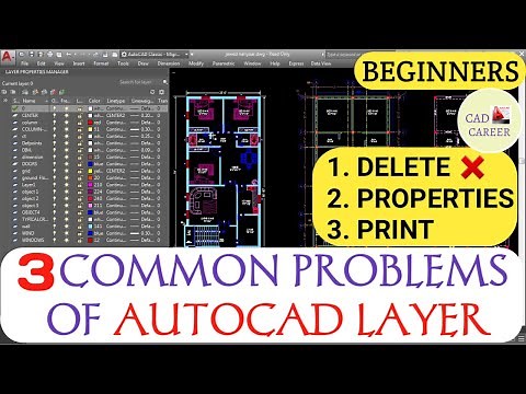 3 COMMON PROBLEMS OF AUTOCAD LAYER | AUTOCAD LAYER SETTINGS