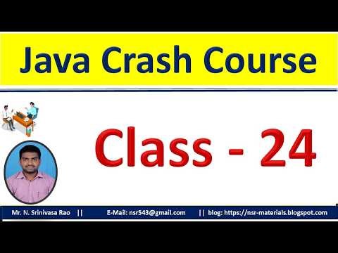 Java Crash Course (Class-24)