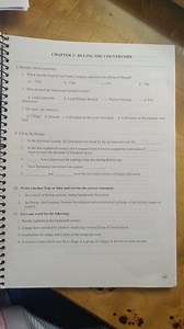 Chapter 3: Ruling the CountrysideI. Multiple choice questions... | Filo