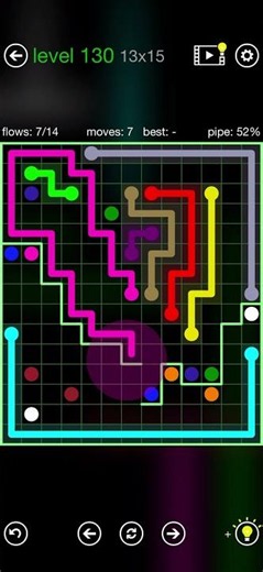 Flow Free - Walls - Cataclysm Pack - Level 130 (13x15)