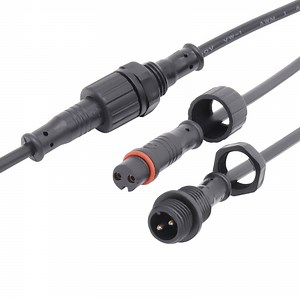 [Hot Item] M12 LED Lighting Power Wire Molded with Cable Male to Female Waterproof PVC Panel Connector