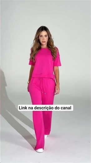 Conjunto de moletinho Premium - calça pantalona e blusa mullet