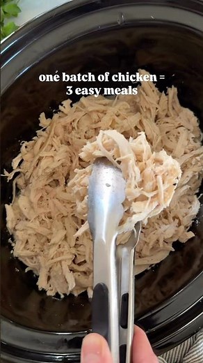 One batch of chicken = 3 easy meals #mealprep #recipes #shorts