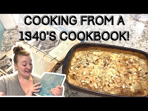 MAKING A 1940's DINNER RECIPE FROM MY GRANDMOTHER'S BETTER HOMES & GARDENS COOKBOOK!