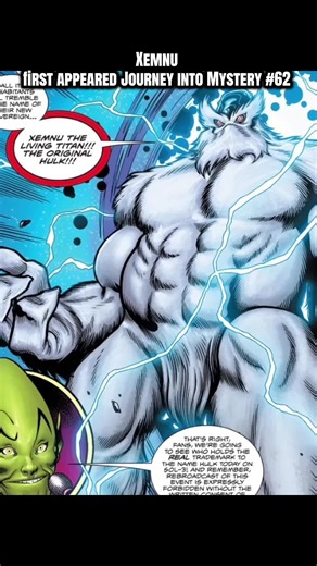 Xemnu first appeared in Journey into Mystery issue 62 back in 1960. * superhero stories * superhero content * Most powerful superheroes * best superhero characters * Superhero facts * Comicbooks Explained * Indy Comicbook Creators #Superhero #superheroes #superheroesmarvel #ComicBookCommunity #marvelcomics