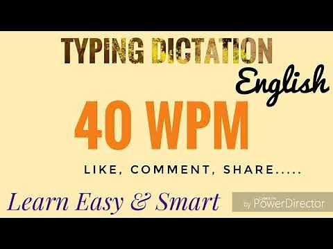 40 wpm 1 English audio dictation typing-steno ll mp high court ll LDC ll SSC