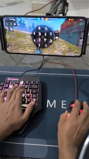 How to play free fire with keyboard mouse in mobile | ⌨️ 🖱📱 full setup without app no activation