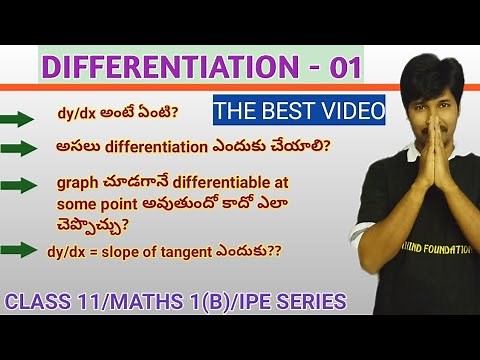 DIFFERENTIATION 01 / INTRODUCTION, DERIVATIVE MEANING