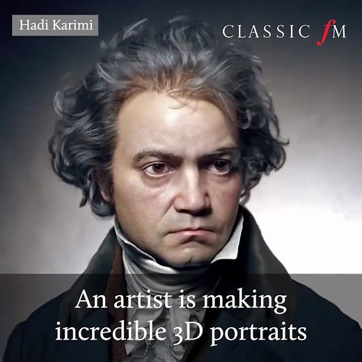 1.5M views · 17K reactions | Stunning 3D portraits of the great composers.  ( Hadi Karimi) | Classic FM | Facebook