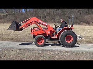 KUBOTA L3650 4X4 TRACTOR WITH LOADER....40 HP