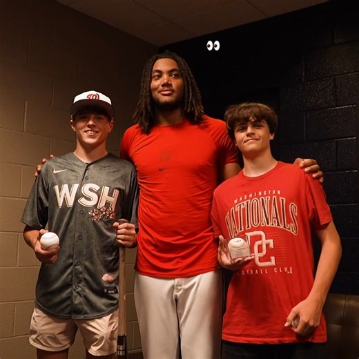 70K views · 1.3K reactions | kids got the personal clubhouse invite from THE james wood after catching his first career home run ball 朗 | Washington Nationals | Facebook