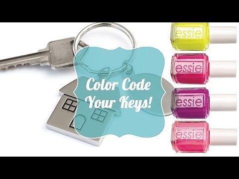 Color Code Your Keys | Quick Pinterest Tip!