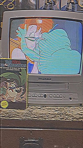 #tapetuesday with a classic magic window 1989 #vhs copy of #therealghostbusters #filmation #galoob #mikesdeadformats | Mike's Dead Formats