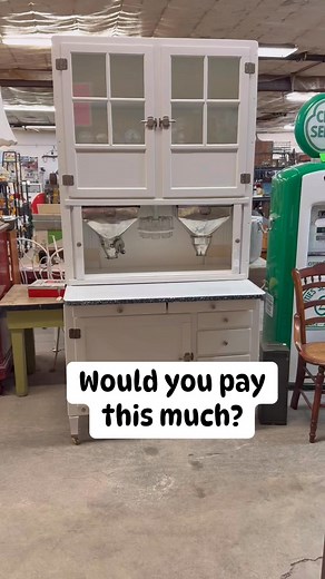 Beautiful restoration of a 1920/30s Hoosier Cabinet. Would you pay this much? | Part-Time Pickers