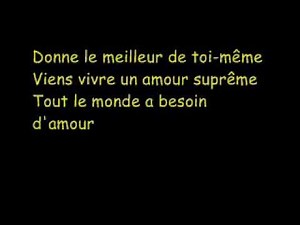 Robbie Williams - Supreme English/French + Lyrics