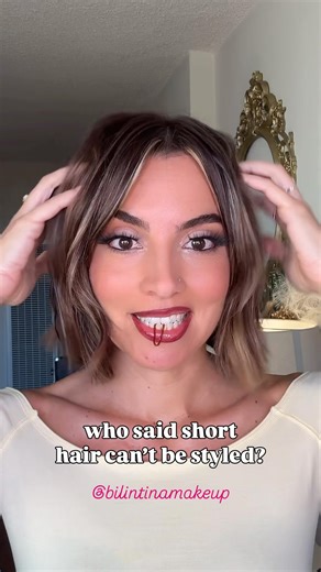 Valentina D | who said short hair can’t be styled with these cute flower 🌺 clips? comment with “flower” and I’ll send you the link 💕 #hairstyle... | Instagram