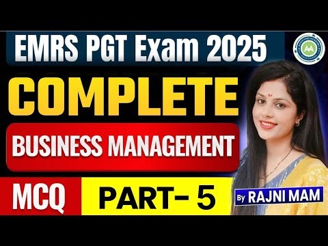 Pgt Commerce Business management MCQ Part-3 BY Rajini Mam || imp for Htet / kvs/dsssb/net /EMRS
