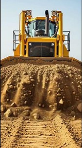 Massive Bulldozer Pushing a Mountain of Soil #hyperrealities