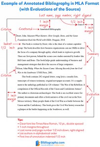 MLA Annotated Bibliography Examples and Writing Guide | Bibliography.com