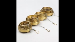 Fire Fighting Equipment Brass Material 2 Inch Storz Type Male Thread Sealed Cap Blind End Cap with Chain