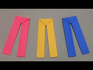 How to Make Origami Pants - Easy Paper Crafts