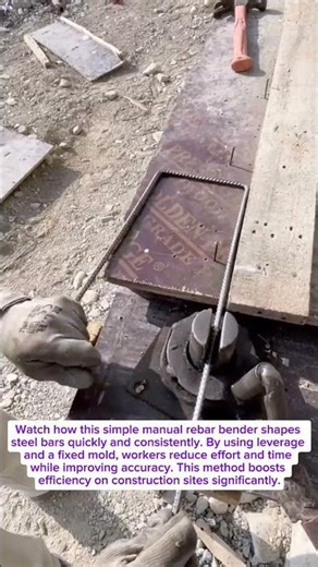 This Rebar Bending Trick Will Save You HOURS on Site!