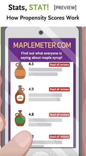 The newest Stats, STAT! animated video from 𝘕𝘌𝘑𝘔 𝘌𝘷𝘪𝘥𝘦𝘯𝘤𝘦 explores the use of propensity scores — a method of controlling for observed confounders in non-randomized studies. | The New England Journal of Medicine