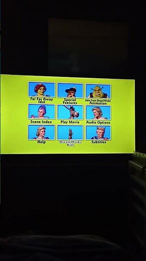 Shrek 2 menu DVD