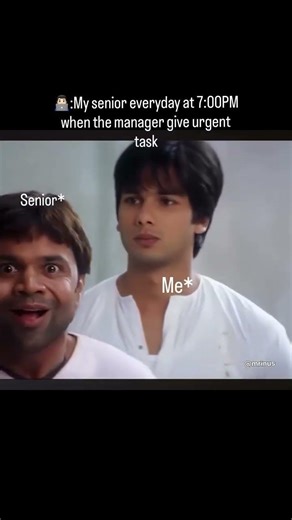 When Manager Gives Urgent Task at 7PM 😂 | Office Meme #shorts