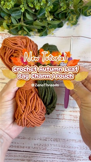 🍂The Full Tutorial is now available on my channel #crochet #crochettutorial #Fall #easycrochet