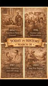 Today in History March 20th #history #historyminute #onthisday #onthisdayinhistory #historyevents