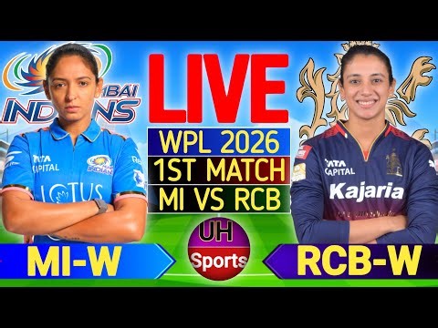 🔴Rcb vs Mi 1st T20 WPL 2026 | Bengaluru vs Mumbai Live Cricket Match Score & Commentary, WPL Live