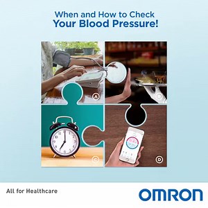 How to get your blood pressure checked in the right way? Here are some tips for you to prepare for the test: A. Sit quietly for about 5 minutes with both feet flat on the floor. B. Do not smoke, bath, drink caffeinated drinks/alcohol or exercise 30 minutes before measurement. C. Measure at the same time every day. D. Record your results using a diary or with Omron connect app. The position of your arm and other factors can change a blood pressure reading by 10% or more, so don’t just get your BP