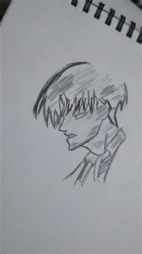 Easy pencil anime drawing ✍️ #short #easy #anime #drawing