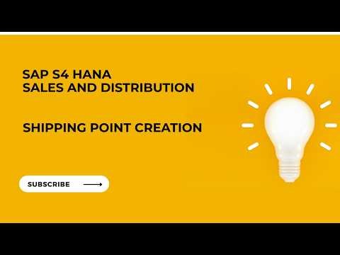 SAP SD - Configuration | Shipping Point Creation