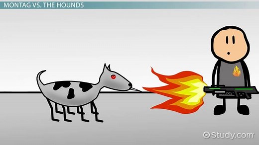 Role of The Mechanical Hound in Fahrenheit 451 by Ray Bradbury