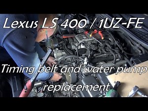 Lexus LS 400 / 1UZ-FE Timing belt and water pump replacement