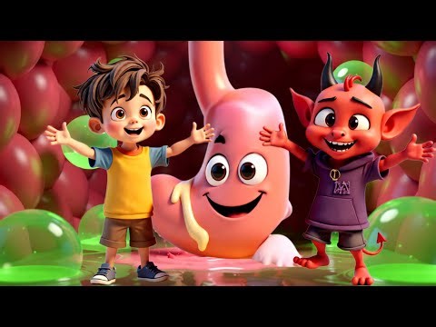 Saad & Kazel’s Amazing Journey Through the Digestive System | Kids Educational Video”